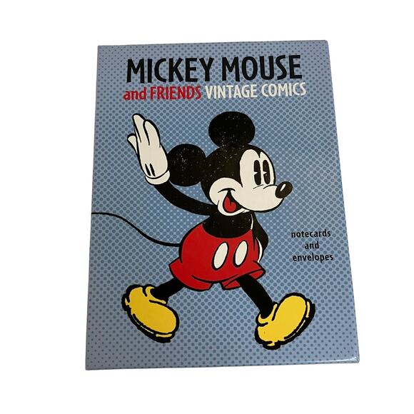 GraphiqueDeFrance Mickey Mouse and Friends Vintage Comics Notecards & Envelopes - Picture 1 of 7